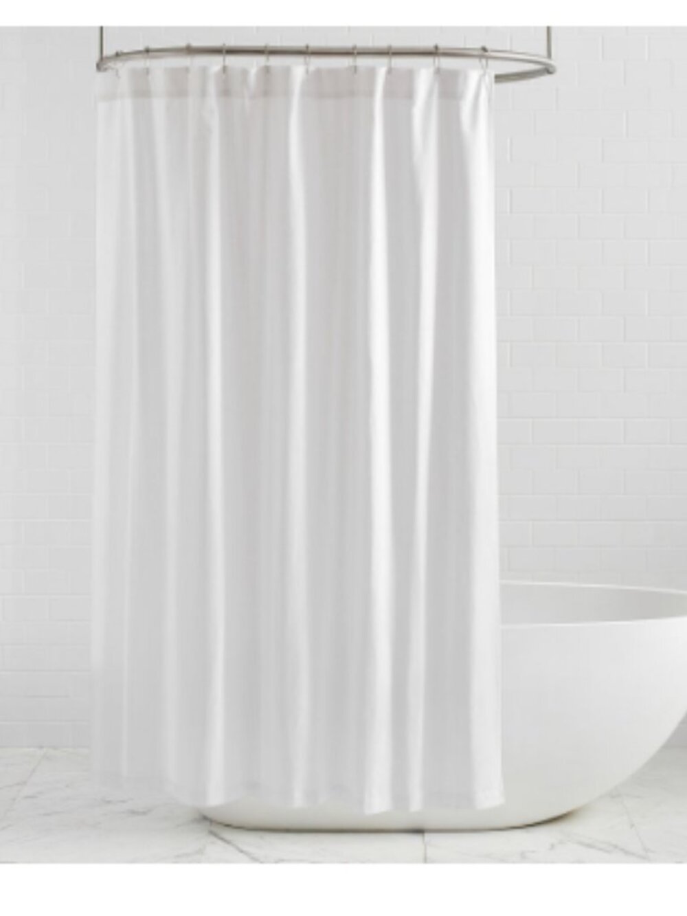 Pottery Barn Retreat Essentials Shower Curtain 72 x 72 inches EUC